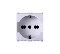 1 Pezzo Presa Schuko 2P+T 16A, Compatibile Con Vimar Arkè, Colore Bianco