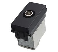 1 Pezzo Presa TV Terminale Maschio, Compatibile Con Vimar Arkè, Colore Nero