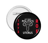 1 pezzo Pro Abortion Right Pro Choice Perni per pulsanti Supporto 1973 Roe V. Wade Distintivo rotondo Mantieni l'aborto sicuro Cerchio legale Perni sul petto Il mio corpo Il mio utero La mia scelta Sp