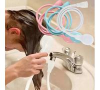 1 pezzo Prolunga multifunzione per rubinetto con soffione doccia, lunghezza totale 131 cm, adattatore facile da usare per il lavaggio dei capelli, soffione doccia per il bagno, connettore semplice e r