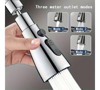 1 pezzo Prolunga multifunzione per rubinetto - Paraspruzzi per cucina e bagno, adattatore per spruzzatore pressurizzato, aeratore rotante a 3 modalità e spruzzatore per la pulizia, adatto universalmen