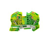 1 pezzo PT-16-PE Morsettiera for guida DIN con molla a pressione, senza viti, passante, morsetto di messa a terra, connettore for cavi PT16-PE