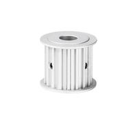 1 pezzo Puleggia a cinta dentata in alliaggio di alluminio, S5M-16 denti, dente curvo tipo-AF con sommità piatta, larghezza della scanalatura 16mm