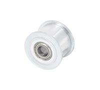 1 pezzo Puleggia tendicinghia liscia S5M-22 per cinghia dentata, larghezza gola 21mm, foro 10mm, lega di alluminio, per macchine utensili CNC