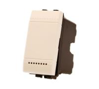 1 Pezzo Pulsante NO Normalmente Aperto, 1P 16A 220V, Compatibile Con Bticino Living Light, Colore Bianco, 1 Modulo, Serie MBL