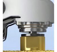 1 pezzo Punta di trapano diamantata a smusso conico - Per smerigliatrici angolari, mola conica per incisione e lucidatura, fresa conica diamantata adatta per installazione di tubi in bagno | Pietra, p