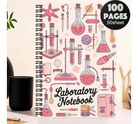 1 pezzo Quaderno a spirale da laboratorio con rilegatura a spirale - Diario da laboratorio resistente per ricerca medica, esperimenti di chimica, appunti scientifici - Diario rilegato a spirale durevo