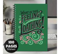 1 pezzo Quaderno a spirale divertente per fan del musical "Wicked", quaderno con la scritta "What Is This Feeling", forniture per ufficio e scuola, regalo perfetto per amici e colleghi ACarta tessile