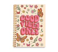 1 pezzo Quaderno carino con fiocco a ciliegie - rosso, a righe, 50 pagine, 14x21cm, perfetto per il lavoro, la scuola, regali per le donne - 14x21cm / 50 fogli 100 pagine - Un diario con i segni dei g