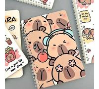 1 pezzo Quaderno con copertina morbida e motivo di arvicola acquatica soffice, design carino di arvicola acquatica, a tema animali, 50 pagine interne, adatto come regalo per studenti e ufficio, diario