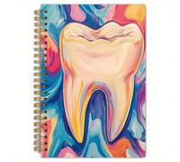 1 pezzo Quaderno dentale con diagrammi della struttura dentale - Diario per assistenti dentali con rilegatura a spirale, libro per registri pazienti - Regalo ideale per dentisti, igienisti dentali, st