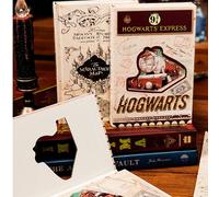 1 pezzo Quaderno pieghevole vintage di Hogwarts, con copertina rigida raffigurante la Piattaforma 9¾ o la Mappa dei Punti Segreti di Hogwarts, regalo elegante e artigianale, idea regalo di compleanno 