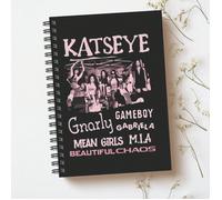 1 pezzo Quaderno ufficiale KATSEYE (pagine a righe) - Copertina con immagine del tuo idolo, pagine interne a righe, regalo esclusivo per fan di K-POP, diario/agenda A5Carta tessile