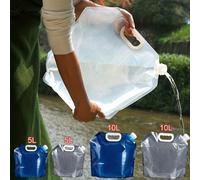 1 pezzo Questa borsa d'acqua monouso è disponibile in taglie da 5L/10L - Il design pieghevole e leggero risparmia spazio (si appiattisce quando vuota) e presenta un beccuccio e un manico a prova di pe