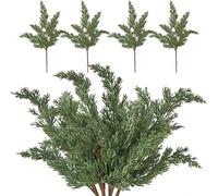 1 pezzo Rami di foglie di pino artificiali veri, forcine di pinoli verdi finti per ghirlanda fai-da-te, decorazione di , decorazioni per casa e giardino, San Valentino, regali per la festa di nascita