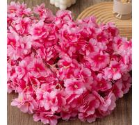 1 Pezzo Ramo Artificiale di Fiori di Ciliegio Rossi da 1 Metro, profumo Finto di Fiori di Ciliegio dal Tocco Reale con Stelo Lungo per Vaso Alto, Decorazione Fai-da-Te per Matrimoni, Feste, Fattoria M