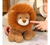 1 pezzo Realistica bambola di peluche 3D soffice di Pomerania, cuscino di animale della giungla carino e divertente, adatto per decorazione divano domestico, bambola per la Festa dei bambini, bambola 