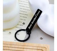 1 pezzo Regali di Natale per fratello adulto, portachiavi regalo dalla sorella, regali di compleanno per fratelli maggiori e minori, riempitivi per calze di Natale per fratelli Acciaio inossidabile