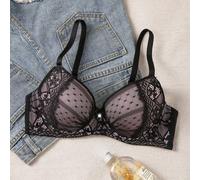 1 pezzo Reggiseno con ferretto minimale e sexy in pizzo per aumentare il décolleté delle donne, lingerie 70B,75A,75B,75C,75D,80A,80B,80C,80D,85B,85C,85D,90C,90BGeometricoPizzo