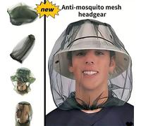 1 pezzo Resta protetto dalle zanzare in movimento: 1 pezzo di reti a maglia per la testa contro le zanzare all'aperto! Tagli UnicaPaglia