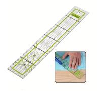 1 pezzo Righello per strumenti di misurazione a quadrato per accessori da cucito Tagli UnicaPolicloruri di vinile