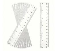 1 pezzo Righello trasparente da 15 cm, forniture scolastiche, forniture per l'apprendimento per il ritorno a scuola, adatto per studenti delle scuole primarie e secondarie, forniture per ufficio, rega