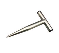 1 pezzo robusto T Rod Earth Driller per trapianto di piante efficiente e fertilizzanti applicazione in giardini in acciaio inox a forma di T trapano per suolo