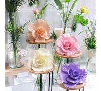 1 pezzo Rosa artificiale in schiuma PE gigante da 30 cm, solo testa del fiore, decorazione per matrimoni, sfondi, giardini di peonie, strade, palcoscenici, feste, accessori fotografici, decorazioni pe