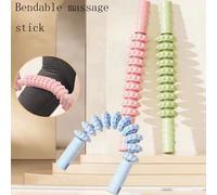 1 pezzo Rullo massaggiante a forma di dente di lupo, strumento per il rilassamento muscolare delle gambe con 10 ruote, doppio utilizzo per massaggio profondo dei tessuti e allenamento della forza dell