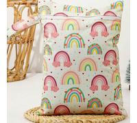 1 pezzo Sacca impermeabile per bebè con motivo arcobaleno, utilizzabile sia bagnata che asciutta, ideale come regalo per doccia del bebè o decorazione per la famiglia Tagli Unica,Arco HF17-arancio,HF1
