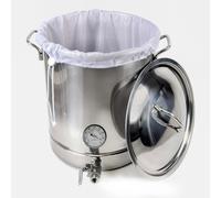 1 pezzo Sacchetti per infusione, Setaccio SANTOW in maglia fine, sacchetto filtrante riutilizzabile per la produzione di birra domestica, sacchetto filtrante per noci, latte, cold brew, frutta con lac