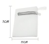 1 pezzo Sacchetto multiuso per il bucato, mini sacchetto in rete riutilizzabile, sacchetto per il lavaggio anti-deformazione con zip, adatto per reggiseni, mutande, calze, mascherine, puff, con pallin