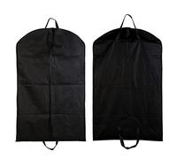 1 pezzo, sacchetto per la polvere, sacchetto di stoccaggio, copertura per tute, cappotti, giacche, smoking riutilizzabile, colore nero (60 x 100 cm)