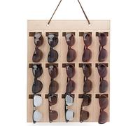 1 pezzo Sacchetto porta occhiali da appendere, in poliammide beige a griglia multipla, per conservare gli occhiali a casa, feste per la scoperta del sesso del bambino, perfetto per compleanni, matrimo