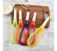 1 pezzo Sbattitore rotante per uova, 2-in-1 frusta a palloncino e piatta, utensile da cucina, frusta manuale per uova, accessori da cucina, sbattitore per creme e impasti, utensile da forno, accessori