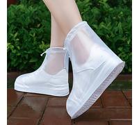 1 pezzo Scarpe da pioggia antiscivolo, rinforzate, resistenti all'usura e impermeabili (colore casuale della suola) per scuola, ufficio, uso domestico, viaggi, forniture per il ritorno a scuola, isola