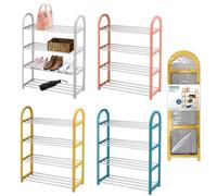 1 Pezzo Scarpiera Salvaspazio Rail Roas 4 Piani 50 x 19 x 65 cm 4 Colori