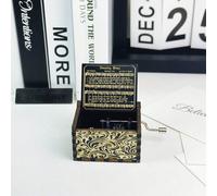 1 pezzo Scatola musicale in legno, adatta come regalo per amici, compleanni, anniversari, lauree, e anche per decorare il soggiorno di casa o l'ufficio Rosa,immaginazione,Amazing Grace,LASCIA FARE,Il 