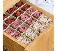 1 pezzo Scatola organizzativa per biancheria intima da 24 griglie, scatola di archiviazione pieghevole stile cassetto, sacchetto di smistamento per reggiseni, vestiti e calze per uso domestico, decora