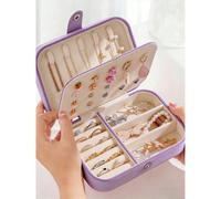 1 pezzo Scatola portagioielli da viaggio, organizer per gioielli di grande capacità, organizer multifunzionale per conservare i gioielli, portagioielli portatile, essenziale per il viaggio, essenziale