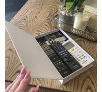 1 pezzo Scatola portaoggetti per telecomando, decorazione di lusso a forma di libro aperto con coperchio magnetico a ribalta - Decorazione natalizia per la casa, regalo, accessori per il soggiorno, sc