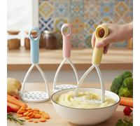 1 pezzo Schiacciapatate, Pressa manuale in plastica per riso, frullatore, schiacciatore non-stick mini per schiacciare verdure a radice, avocado, mele e noci, utensili da cucina, attrezzi da cucina bl