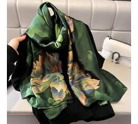 1 pezzo Sciarpa con stampa floreale, elegante, per protezione solare all'aperto, romantica, adatta per uso all'aperto e in viaggio, può essere usata come bandana, fascia per capelli, ideale per valori