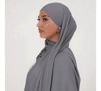 1 pezzo Sciarpa elegante e casual in tinta unita classica e semplice per donna, realizzata in tessuto premium in viscosa jersey, stile lungo turbante, adatta per la vita quotidiana, uscite e raduni pe