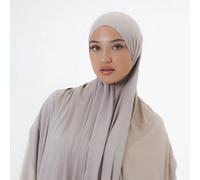 1 pezzo Sciarpa elegante e casual in tinta unita classica e semplice per donna, realizzata in tessuto premium in viscosa jersey, stile lungo turbante, adatta per la vita quotidiana, uscite e raduni pe