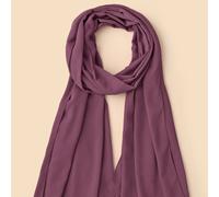 1 pezzo Sciarpa in chiffon di un solo colore adatta per uso quotidiano, fascia casual, hijab morbido per l'autunno/inverno per abaya, velo da donna Tagli UnicaTribalePoliestere