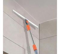 1 pezzo/Scopa in silicone aggiornata, pulitore per finestre in posizione alta, mocio per pavimenti per casa, bagno, scopa magica in silicone per pulire l'acqua, per il ritorno a scuola 50 cm arancione