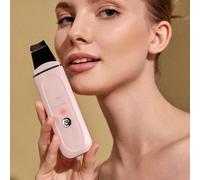 1 pezzo Scrubber per la pelle ad ultrasuoni ricaricabile 1,5W 300mAh, detergente viso per una pulizia profonda, rimuove sporco e residui di trucco, adatto per l'uso domestico e da viaggio tutto l'anno