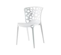 1 Pezzo Sedia da Giardino Arredo in PP Ade Bianco 50 x 55 x 83 cm