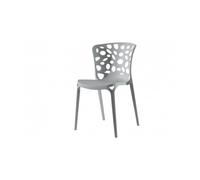 1 Pezzo Sedia da Giardino Arredo in PP Ade Grigio 50 x 55 x 83 cm